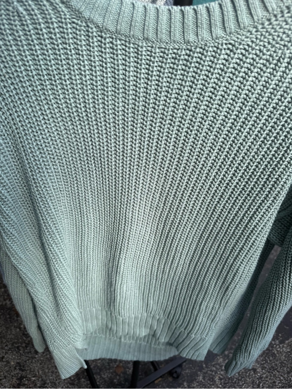 Womenâs Mint Green Knit Sweater - Classic Crewneck